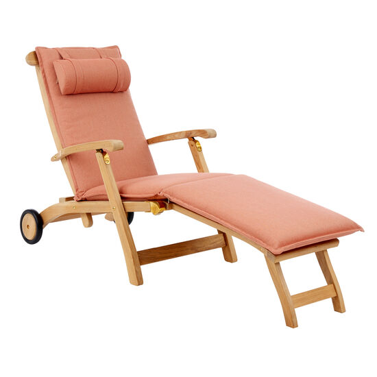 Royal Princess Deck Chair with wheels and extended footrest