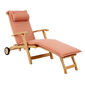 Royal Princess Deck Chair with wheels and extended footrest