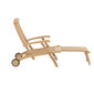 Royal Princess Deck Chair with wheels and extended footrest