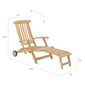 Royal Princess Deck Chair with wheels and extended footrest