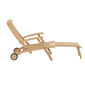 Royal Princess Deck Chair with wheels and extended footrest