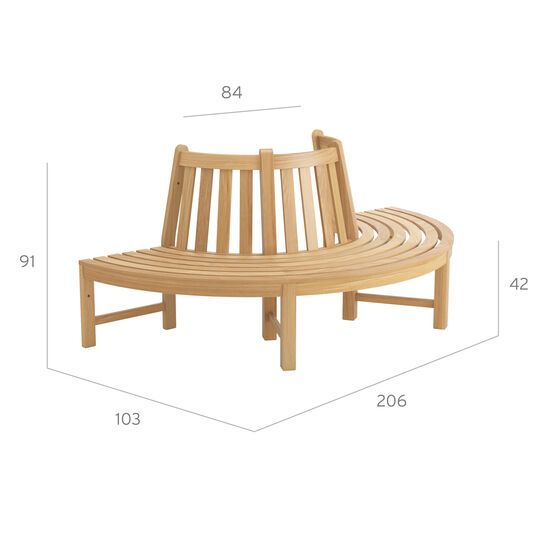 Semicircular Tree Seat