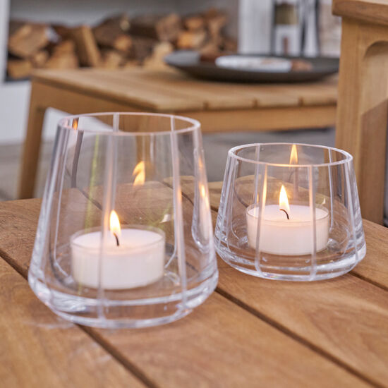 Lantern Set Crystal Glass (2 pieces)