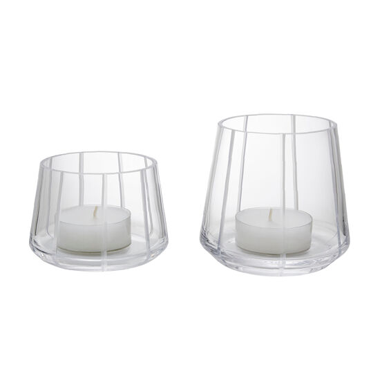 Lantern Set Crystal Glass (2 pieces)