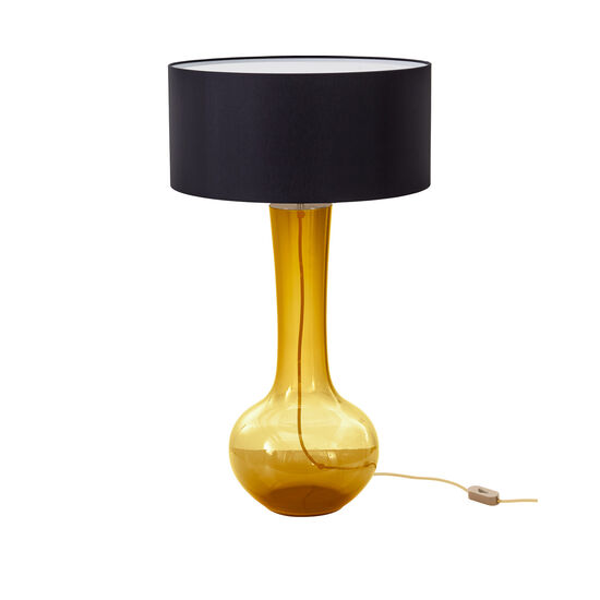 Esbjerg Table Lamp Large Amber With, Large Yellow Table Lamp Uk