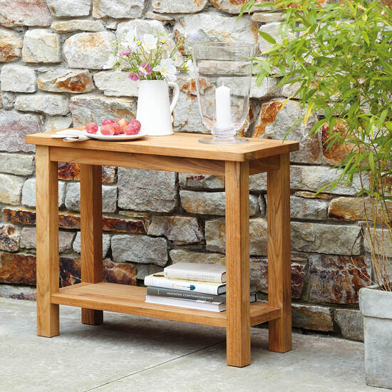 Rustic outdoor console table discount