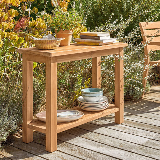Teak on sale entry table