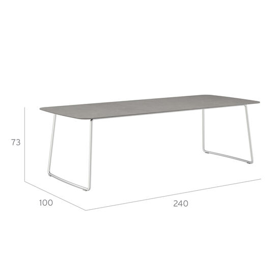 Amari Table 240 x 100 with HPL top Shade