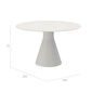 Namur Single-Pedestal Table lightweight concrete round 120 table top terrazzo mosaic