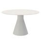 Namur Single-Pedestal Table lightweight concrete round 120 table top terrazzo mosaic