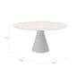 Namur Single-Pedestal Table lightweight concrete round 150 table top terrazzo mosaic