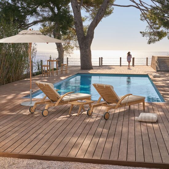 Liguria Round Parasol 2.80 m, Ivory