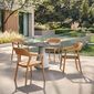 Namur Single-Pedestal Table lightweight concrete round 120 with ceramic top