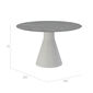 Namur Single-Pedestal Table lightweight concrete round 120 with ceramic top