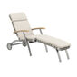 United States Deck Chair Silk with wheels and longer footrest