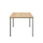 Portland Table Silk Aluminium 165 x 90 with teak top