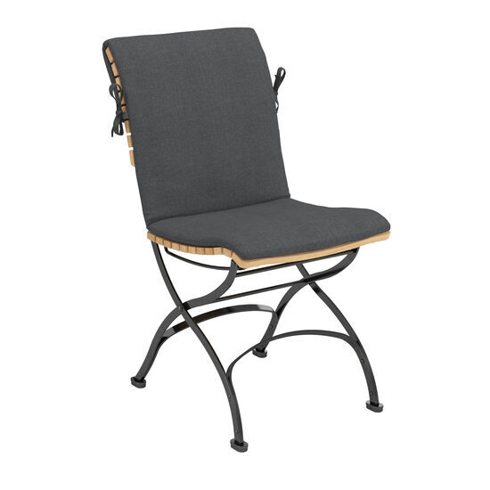 gartenstuhl-teakholz-stahl-klappbar-fontenay-teak-frontansicht-auflage-anthrazit