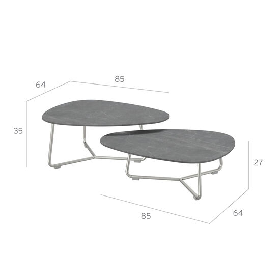 Amari Lounge Table Set Ceramic