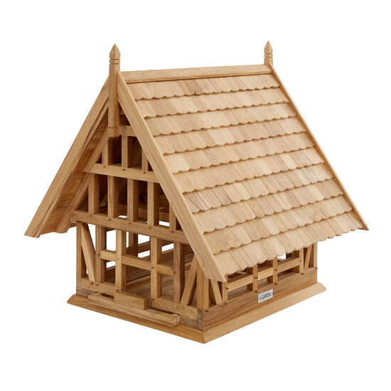 Birdhouse with Shingles, Teak