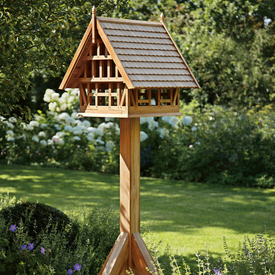 Birdhouse with Shingles, Teak