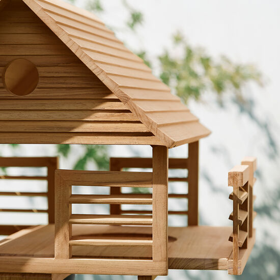 Birdhouse Small for Terraces, Teak