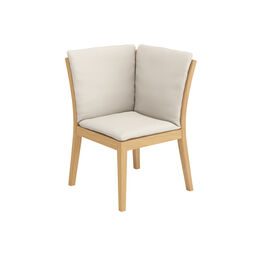 Cushion Valencia Seat Element Corner in the design "Linum/ seams Linum"