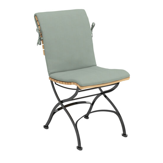 gartenstuhl-teakholz-stahl-klappbar-fontenay-teak-frontansicht-auflage-mineral