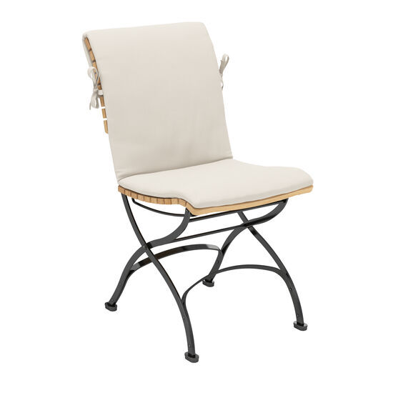 gartenstuhl-teakholz-stahl-klappbar-fontenay-teak-frontansicht-auflage-linum_550x550