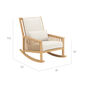 Newhaven Rocking Chair incl. cushion in the design "Linum/seams Linum"