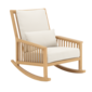 Newhaven Rocking Chair incl. cushion in the design "Linum/seams Linum"