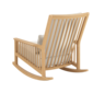 Newhaven Rocking Chair incl. cushion in the design "Linum/seams Linum"