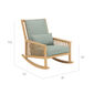 Newhaven Rocking Chair incl. cushion in the design "Mineral/seams Mineral"