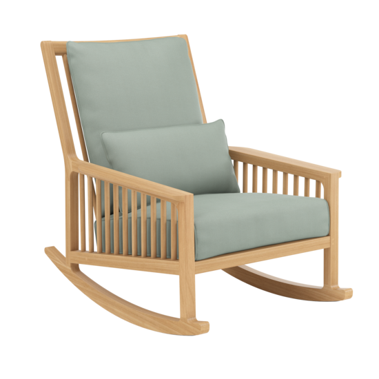 Newhaven Rocking Chair incl. cushion in the design "Mineral/seams Mineral"