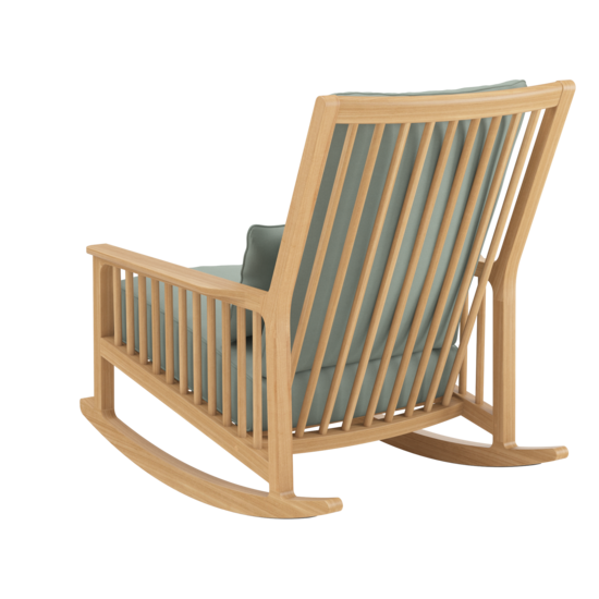 Newhaven Rocking Chair incl. cushion in the design "Mineral/seams Mineral"