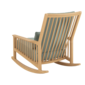 Newhaven Rocking Chair incl. cushion in the design "Mineral/seams Mineral"