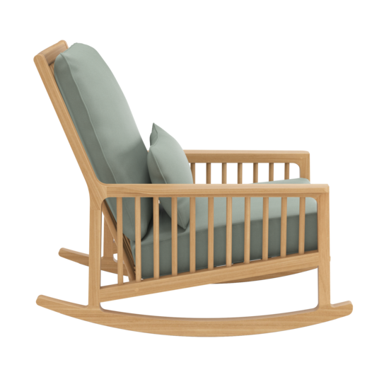 Newhaven Rocking Chair incl. cushion in the design "Mineral/seams Mineral"