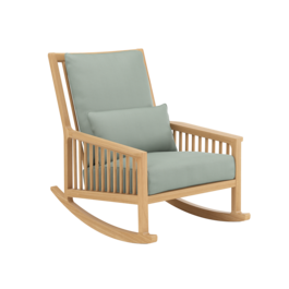 Newhaven Rocking Chair incl. cushion in the design "Mineral/seams Mineral"