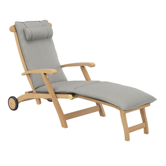 gartenliege-liegestuhl-rollen-armlehnen-teak-messing-verstellbar-royalprincess-auflage-stone