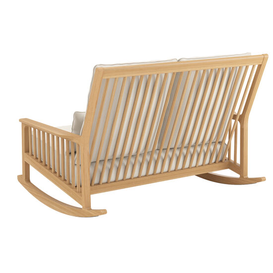 Newhaven Rocking Chair Two-Seater incl. cushion in the design "Linum/seams Linum"