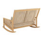 Newhaven Rocking Chair Two-Seater incl. cushion in the design "Linum/seams Linum"