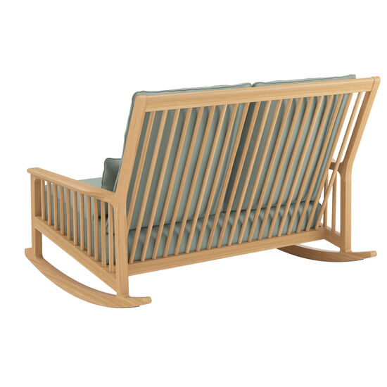 Newhaven Rocking Chair Two-Seater incl. cushion in the design "Mineral/seams Linum"