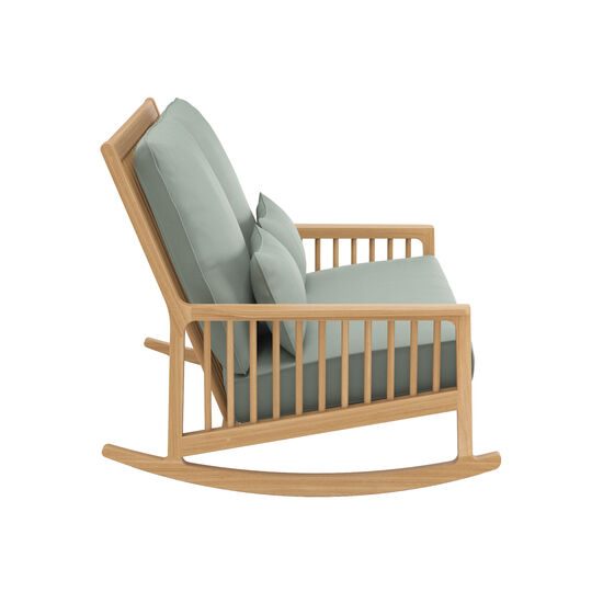 Newhaven Rocking Chair Two-Seater incl. cushion in the design "Mineral/seams Linum"