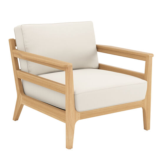 Newhaven Armchair incl. cushion in the design "Linum/seams Linum"