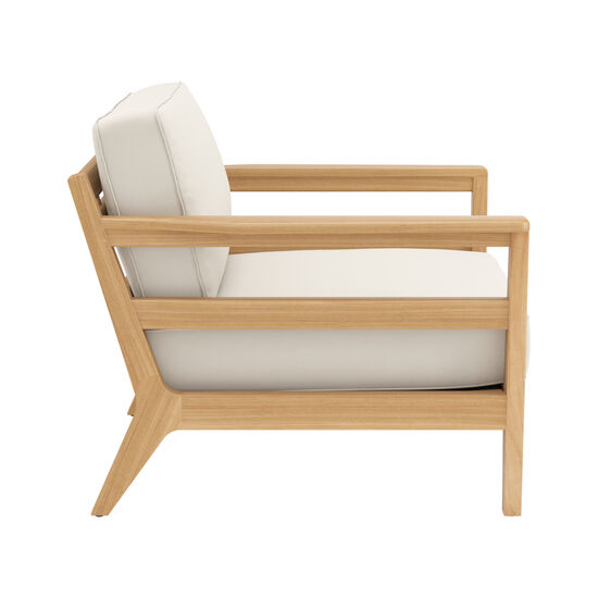 Newhaven Armchair incl. cushion in the design "Linum/seams Linum"