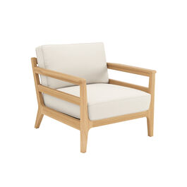 Newhaven Armchair incl. cushion in the design "Linum/seams Linum"