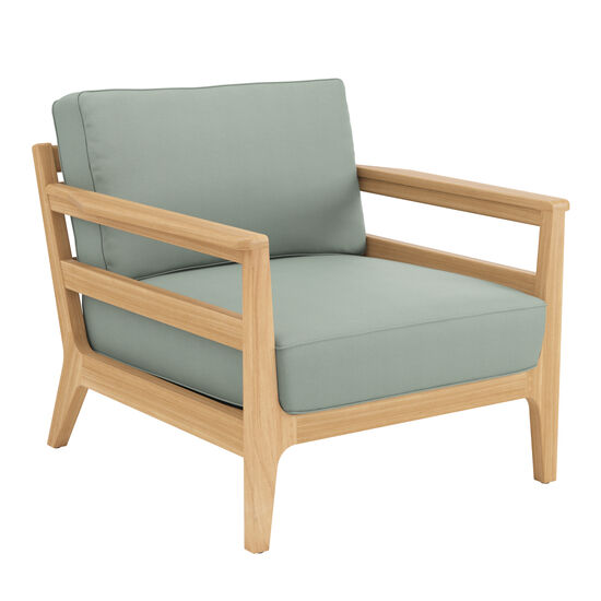 Newhaven Armchair incl. cushion in the design "Mineral/seams Mineral"