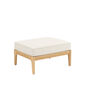 Newhaven Footstool incl. cushion in the design "Linum/seams Linum"