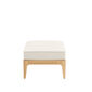 Newhaven Footstool incl. cushion in the design "Linum/seams Linum"