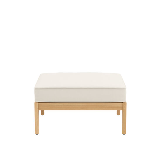 Newhaven Footstool incl. cushion in the design "Linum/seams Linum"