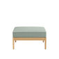 Newhaven Footstool incl. cushion in the design "Mineral/seams Mineral"